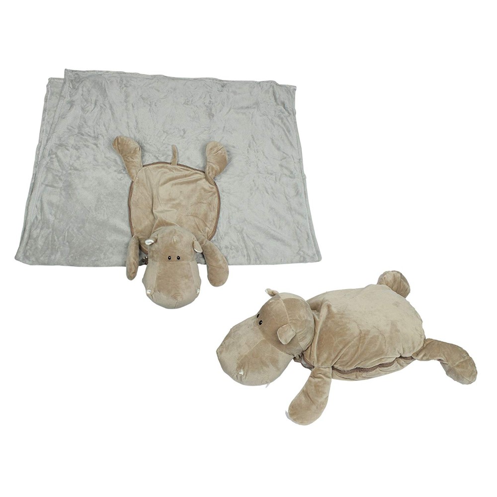 Babies Bloom Grey Hippo Shaped Pillow/Toy Cum Mink Blanket - Babies Bloom  Store | Baby Gifts, Baby Products Online India, Baby Online Shopping, Baby  Care Products at 