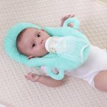 Babies Bloom Blue Baby Self Feeding Pillow Support (Age 3-18 Months) (Without Bottle)