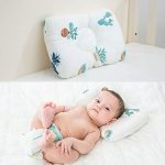 Babies Bloom Baby White And Green New-Born Headrest Nursing Pillow/Head Protection Cushion (0-3 Years)