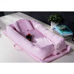 Babies Bloom Pink Foldable Portable Baby Bed/Baby Crib (0-36M)