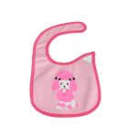 Babies Bloom Cotton Waterproof Saliva Bib - Pink Sheep