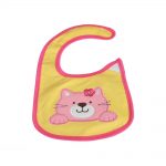 Babies Bloom Cotton Waterproof Saliva Bib - Cute Kitten