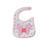 Babies Bloom Cotton Waterproof Saliva Bib - Butterfly