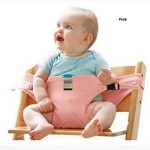 Babies Bloom Pink Baby High Chair Booster Safety Seat Strap/Harness Belt For Toddler Feeding (Suitable For 10 Months To 3 Years Of Baby/Kid)