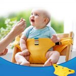 Babies Bloom Yellow Baby High Chair Booster Safety Seat Strap/Harness Belt For Toddler Feeding (Suitable For 10 Months To 3 Years Of Baby/Kid)