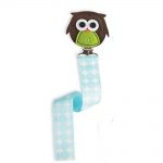 Babies Bloom Forest Friends Owl Pacifier Clip (Set Of 2)