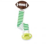 Babies Bloom Football Icon Pacifier Clip (Set Of 2)