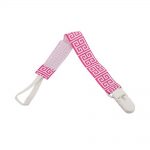 Babies Bloom Pink Infant Pacifier Clip Holder