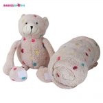 Babies Bloom Rabbit Shaped Coral Fleece Cuddle Set ' (Blanket/Toy Pillow)