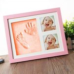 Babies Bloom Charming Baby Handprint And Footprint Kit Solid Wood Photo Frame