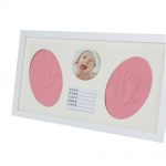 Babies Bloom Pink Baby Tiny Hand And Footprint Imprint Kit (Frame Size: 40 X 23X 3 Cm) - Hand And Footprint Imprint Frame Kit