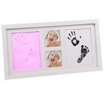 Babies Bloom Pink Baby Hand Footprint Picture Frame Kit - Hand And Footprint Imprint Frame Kit