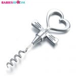 Babies Bloom Chrome Tuxedo Heart Corkscrew And Bottle Opener