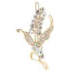 Babies Bloom Lovely Full Crystal Angle Wing Brooch Pin For Women