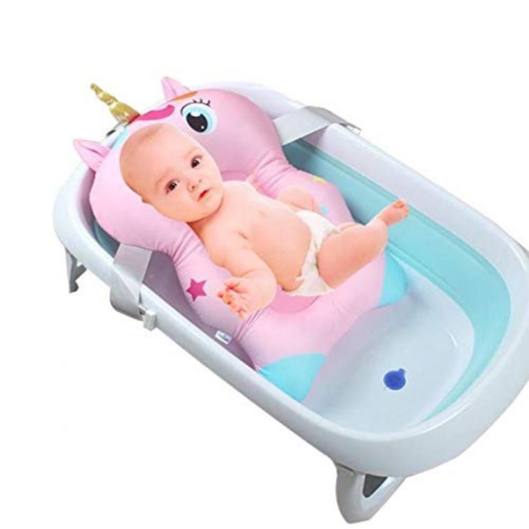 Babies Bloom Pink NewBorn Soft Baby Bather Infant Bath Folding Seat