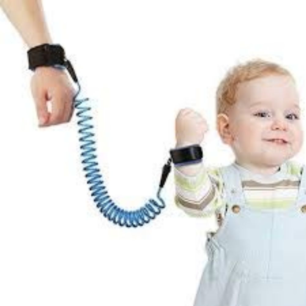 Toddler Baby Children Wrist Link Child Walking Safety Rein Strap Harness Grey 
