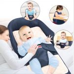 Babies Bloom Blue Baby Lounger Multifunction Portable Travel Bed