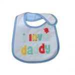 Babies Bloom Cotton Waterproof Saliva Bib - I Love Daddy