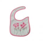 Babies Bloom Cotton Waterproof Saliva Bib - Two Butterfly