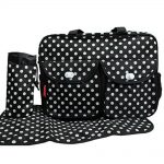 Babies Bloom Black Polka Dot Design 3 Pcs Baby Diaper Nappy Changing Set