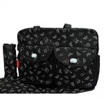 Babies Bloom Black Bear Design 3Pcs Baby Diaper Nappy Changing Bag Set