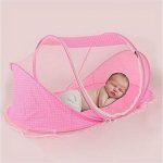 Babies Bloom Pink Baby Sleeping Bag With Mosquito Net (0-36 Months Baby)