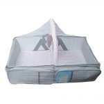 Babies Bloom Grey Baby Travel Bed Cot Baby Bassinet And Diaper Bag With Mosquito Net (Min 6Months)