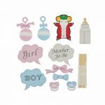 Babies Bloom Photo Booth Props Diy Bottle Baby Shower Boy/Girl Birthday Favor