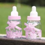 Babies Bloom Pink Baby Plastic Bottle Candy Favors (Set Of 6)