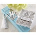 Babies Bloom Silver Metal Bookmark With Elegant White-Silk Tassel