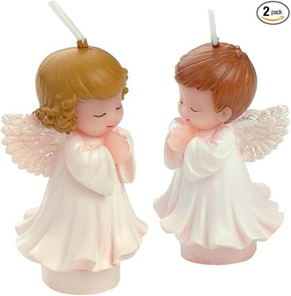 Babies Bloom Little Angel Candle Baby Birthday Candles (Set Of 2)