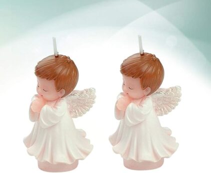 Babies Bloom Little Angel Candle Baby Birthday Candles (Set Of 2) - Image 3