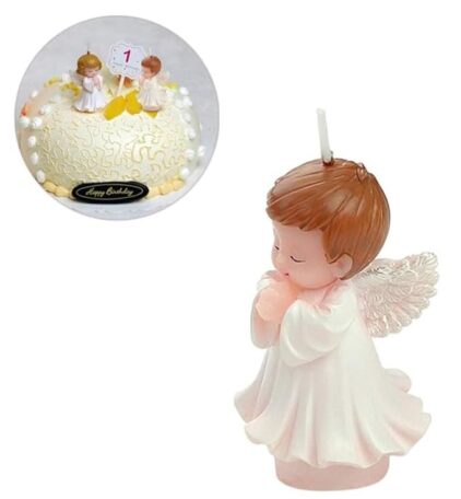 Babies Bloom Little Angel Candle Baby Birthday Candles (Set Of 2) - Image 5
