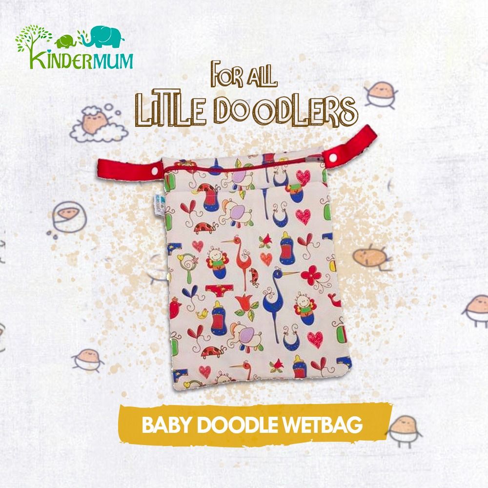 Kindermum Diaper Bags Baby-doodle-L-wetbag - Babies Bloom Store | Baby Gifts, Baby Products ...