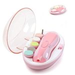 Babies Bloom Pink Electric Baby Nail Clippers, Nail Trimmer (Toes, Finger Nails, Kids Nail Care, Polish and Trimming) (Pink)