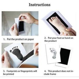 Achetez Baby Footprint Handprint Imprent Inkless Ink Pad-touch Clean Pour 0  à 6 Mois Famille de Nourrissons Gift Keepsake Baby Shower - le Noir de  Chine