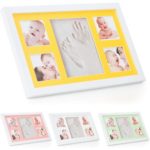 Babies Bloom DIY Yellow Baby Hand and Footprint Photo Frame Kit