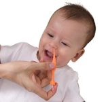 Babies Bloom Safe, Easy Nasal Booger and Ear Cleaner for Newborns and Infants (Orange) | Soft Flexible Rubber Tips for Infant’s Ears & Nose Relief