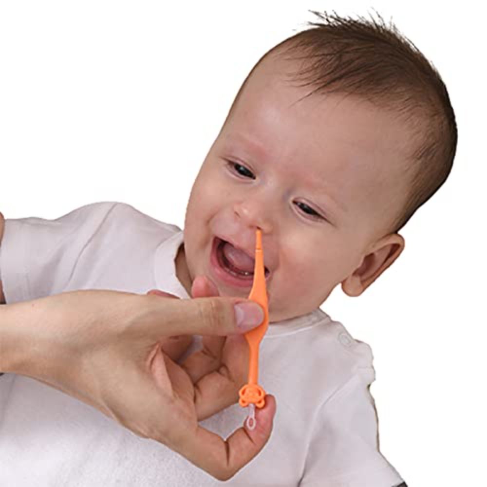 Baby Nose and Ear Cleaner Tool, Soft Flexible Rubber Nasal Booger Picker  for