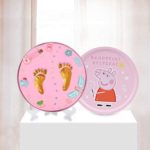 Babies Bloom Clay Handprint and Footprint Kit | Newborn Girls and Boys | Newborn Baby Gift Set - Pink