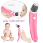 Babies Bloom Baby Pink Nasal Aspirator Electric Nose Cleaner with 2 Sizes of Nose Tips and 5 Levels of Suction, Safe Hygienic for Newborns and Toddlers, USB Charging