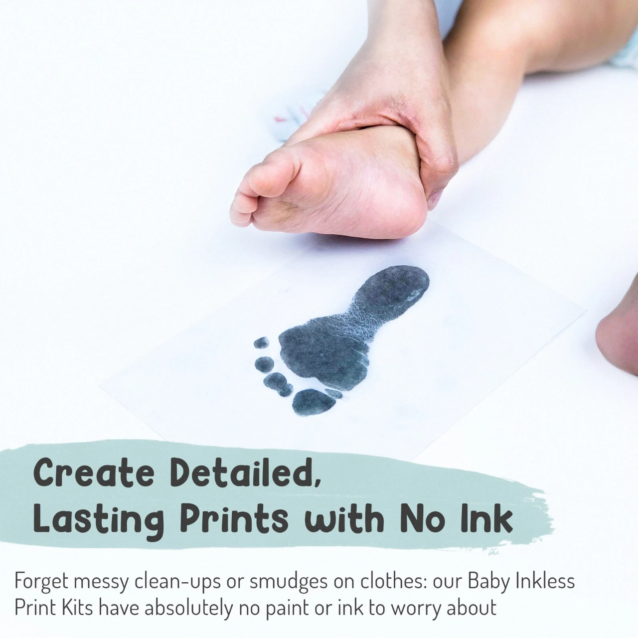 Baby Hand and Footprint Kit by Forever Fun Times | Get Hundreds of Detailed Prints with One Baby Safe Ink Pad | Easy to Clean, and Works with Any