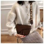 BABIES BLOOM Women Fashion Lady Dark Brown Small Shoulder Bag Retro Style Women's Handbag | Ladies Handbag