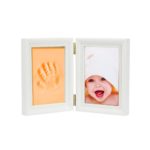 BABIES BLOOM Baby Hand and Foot Impression Print Clay kit |Newborn Baby Impression Kit| Baby Shower Gift for Boys & Girls (With Orange Clay)