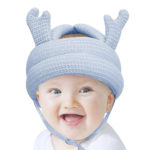 Babies Bloom Baby Head Shape Anti Shock Helmet | Infant Head Protector (Blue)